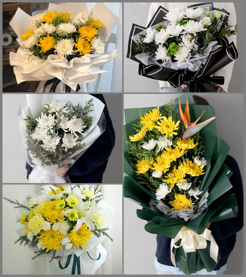 海南海口市龙华区城西镇白事花束代送